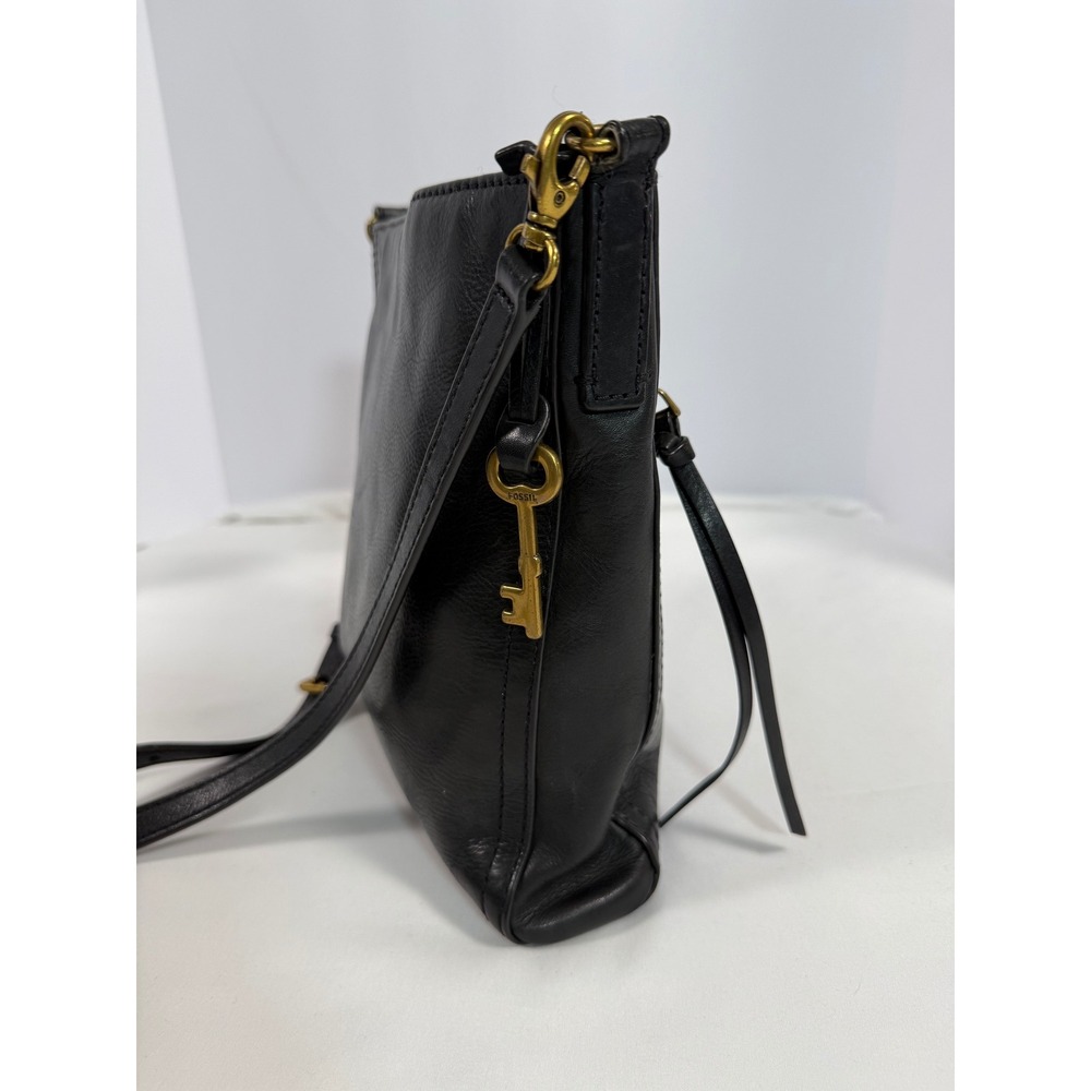 Fossil Black Leather Crossbody Bag ZB5403 Maya Small Hobo Messenger Bag - Picture 5 of 10